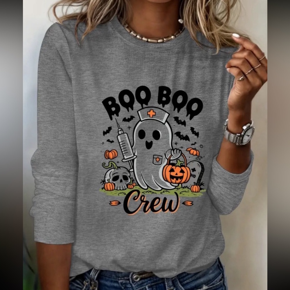NEW “Boo Boo Crew” Long Sleeve Tee